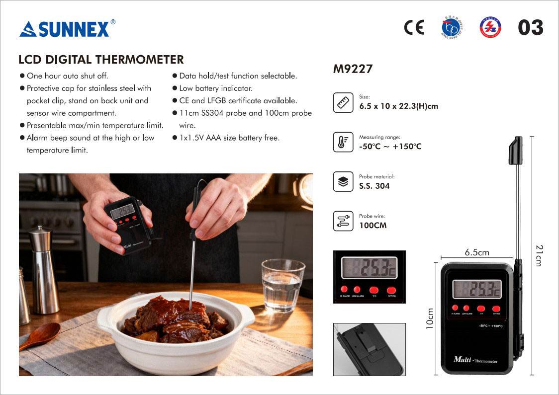 Termômetro digital SUNNEX LCD