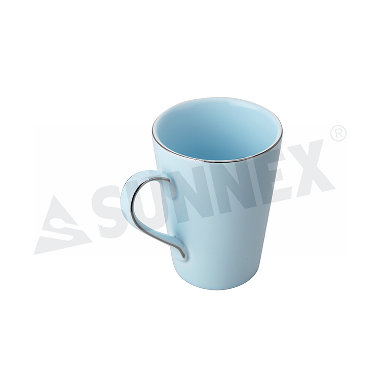 Caneca De Porcelana De Cor Azul