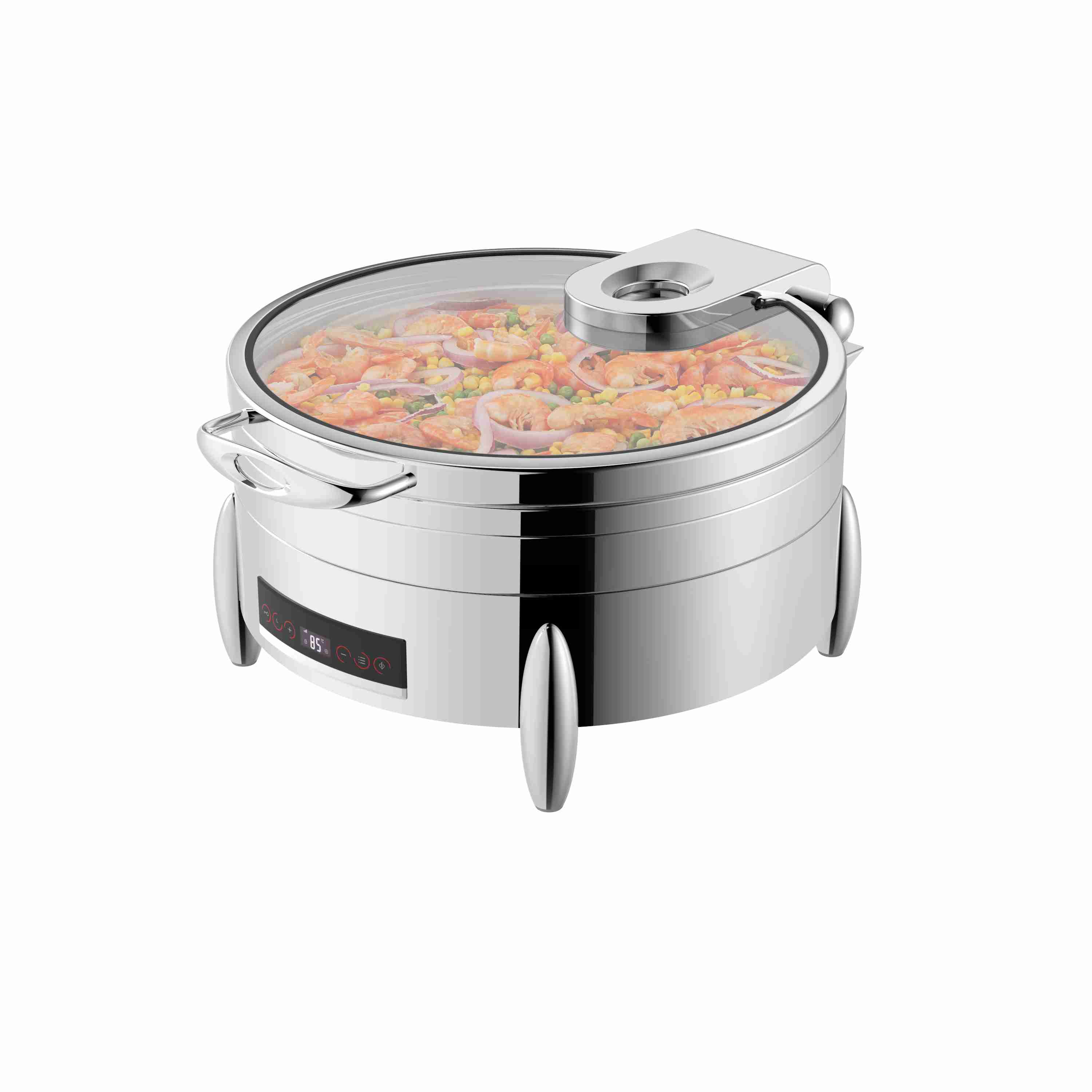 Forra Buffet Burano Redonda 36CM em Aço Inox